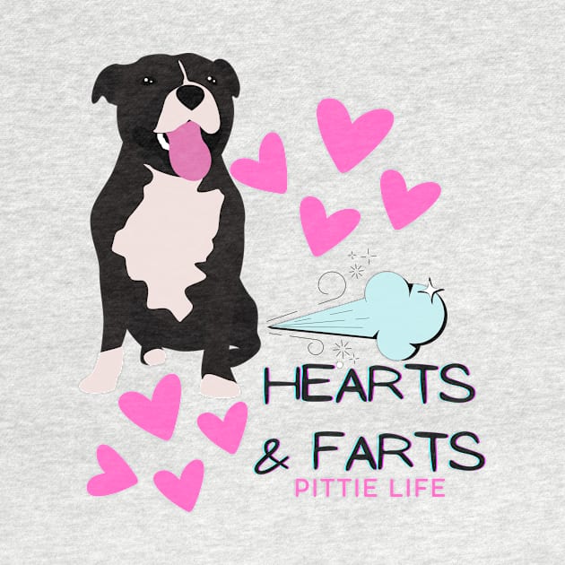 Hearts & Farts- Pittie Life by Artistic Oddities